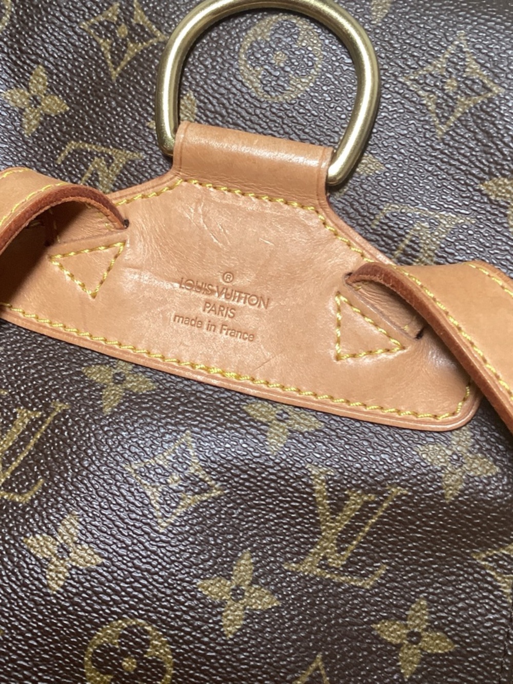 Louis Vuitton Monogram Canvas Drawstring Backpack in Brown and Tan - Picture 5 of 5